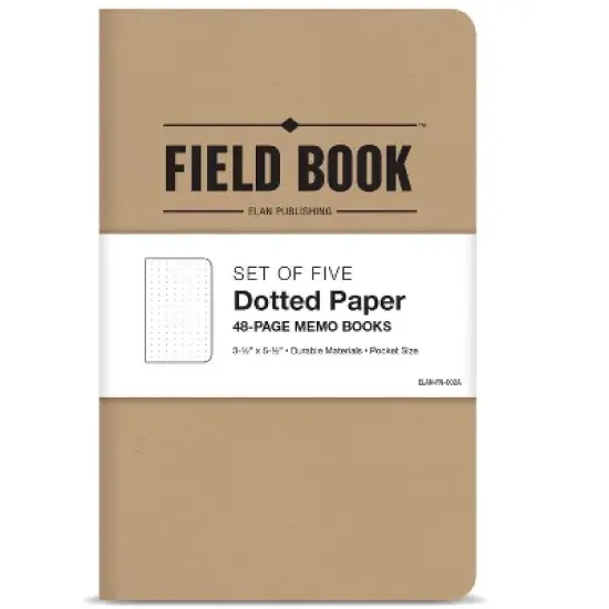 Elan Publishing Company Mini Field Book Set - Dots Text / Kraft Cover image {6}