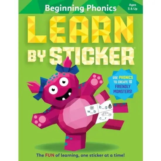 Learn by Sticker: Beginning Phonics - by  Workman Publishing (Paperback) image {1}