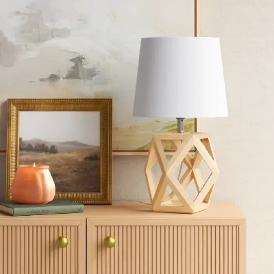 Small Geo Table Lamp Brown (Includes LED Light Bulb) - Threshold&trade; image {2}