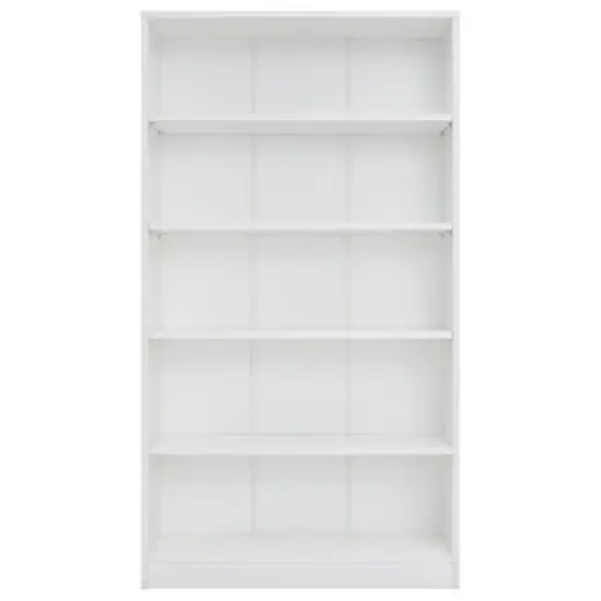 FONTOI Decorative Bookshelf, Modern Bookcase with 5 Layers, Adjustable Bookshelf for Kids Room, Bedroom, Classroom, White, 11.6"*60"*33" image {3}