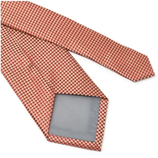 Men's Diamond Pattern Micro Fiber Poly Woven Regular Neck Tie image {3}