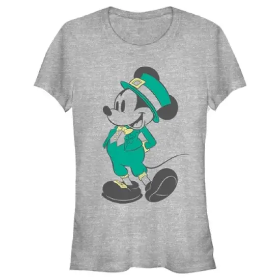 Junior's Mickey & Friends Mousey Leprechaun T-Shirt image {3}