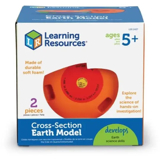 Learning Resources Cross-Section Earth Model - 2 Pieces, Ages 5+ image {3}