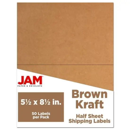 JAM Paper Shipping Labels 5.5" x 8.5" 50ct image {4}