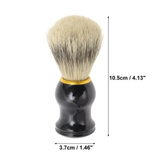 Unique Bargains Durable Shaving Brush 4.13"x1.46" Black 1 Pc image {1}