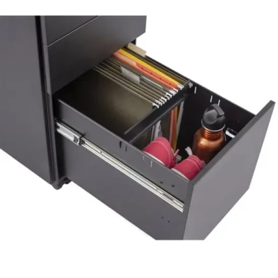 Stand Up Desk Store 3 Drawer Under Desk Lockable Rolling File Cabinet with Stable 5 Wheel Design image {2}