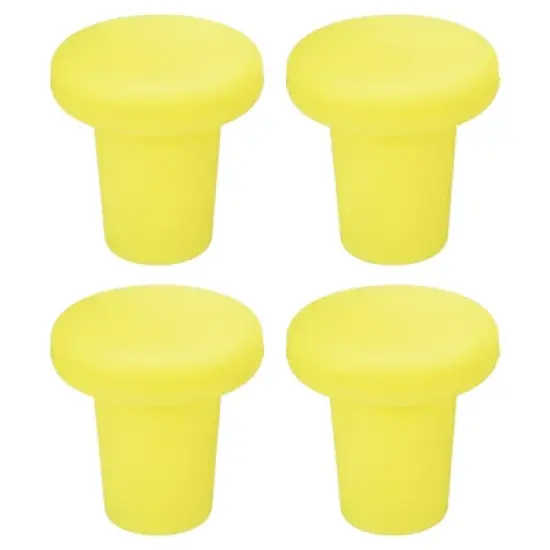Unique Bargains Silicone T-shaped Unbreakable Reusable Beverage Wine Stoppers 4 Pcs image {3}