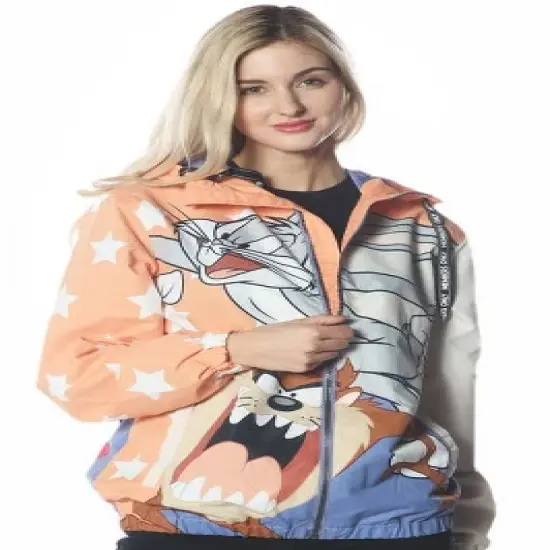 Members Only - Women's Big Bugs Windbreaker Oversized Jacket image {1}