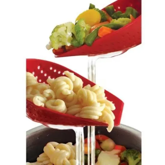 Norpro Large Heat-Resistant Scoop Colander - Strain Berries, Pasta, Eggs and more! image {1}