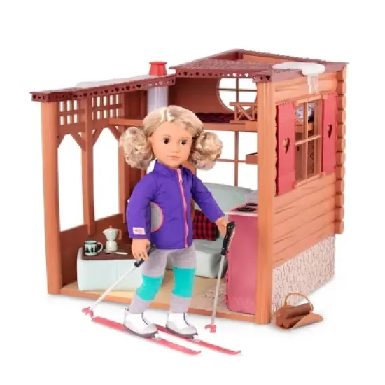 Our Generation Cozy Cabin Dollhouse Playset for 18" Dolls image {1}