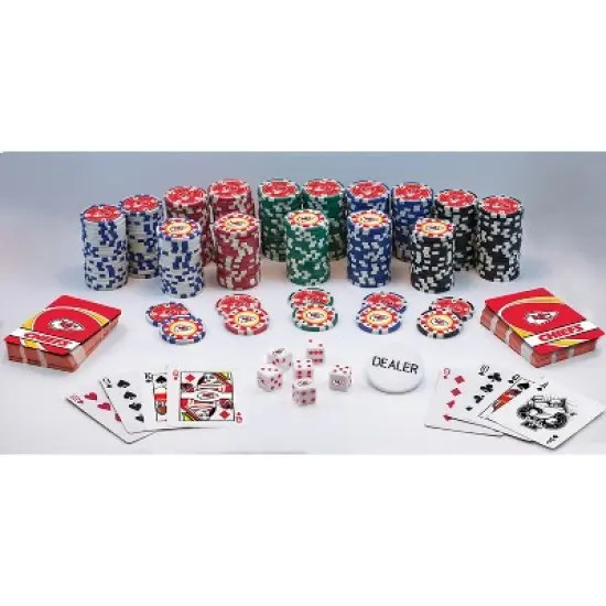 MasterPieces Casino Style 300 Piece Poker Chip Set - NFL Kansas City Chiefs image {2}