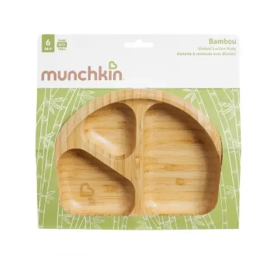 Munchkin Bamboo Divided Suction Dining Plate image {4}