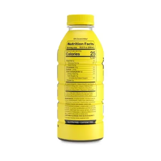 Prime Hydration Lemonade Sports Drink - 16.9 fl oz Bottle image {2}