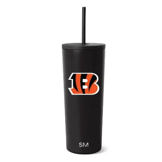 NFL Cincinnati Bengals Simple Modern Stainless Steel Classic Tumbler - 24oz image {3}