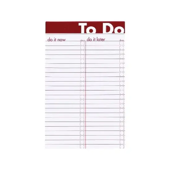Ampad To Do Notepad 5" x 8" Wide Ruled Assorted Colors 368796 image {2}