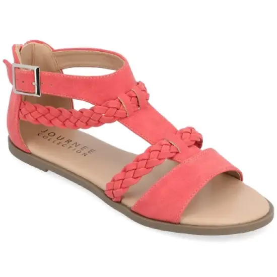 Journee Collection Womens Florence Tru Comfort Foam Gladiator Flat Sandals image {11}