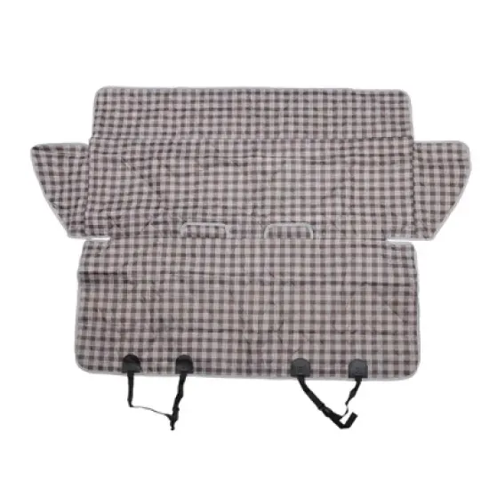 Unique Bargains Lattice Style Pet's Car Seat Cover Brown 1 Pc image {3}