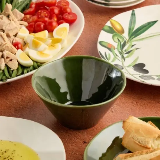 Certified International (Set of 4) 22oz Ice Cream Bowls Verde image {4}