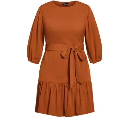 Women's Plus Size Love Me Knot Dress - ginger | CITY CHIC image {2}
