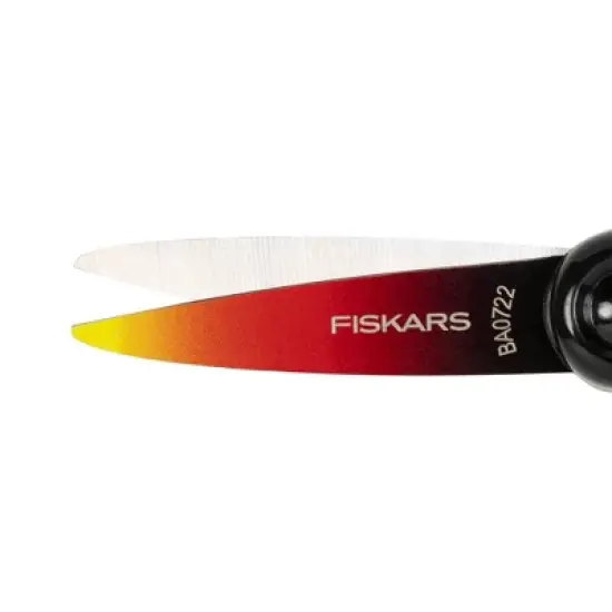 Fiskars Pointed-Tip Softgrip School Supplies Big Kids Scissors for Kids 8 to 11 - 6" Scissors Black Ombre image {2}