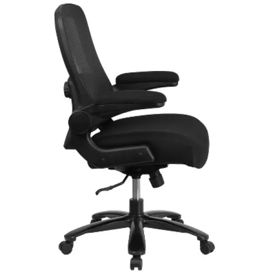 Flash Furniture HERCULES Series Big & Tall 500 lb. Rated Mesh Executive Swivel Ergonomic Office Chair with Adjustable Lumbar image {7}