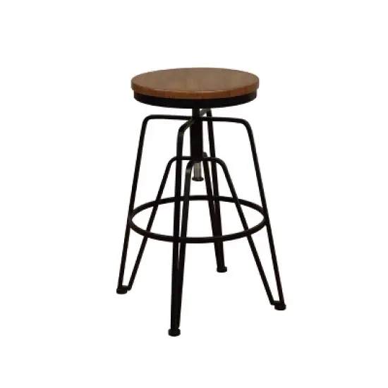 Metal and Wood Stools - Linon image {8}