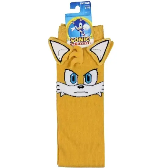 Sonic the Hedgehog Tails 3D Character Socks Women's Knee High Shoe Size 5-10 image {2}