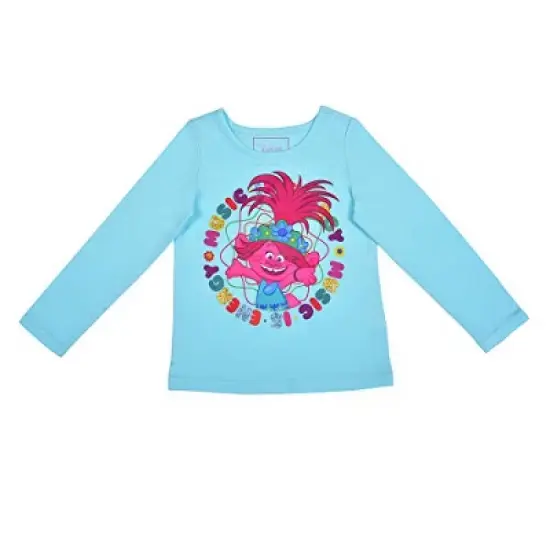 Trolls Girl's 2-Pack Music Is Energy Poppy Long Sleeve Graphic Tee and Legging Pant Set for Toddler image {3}