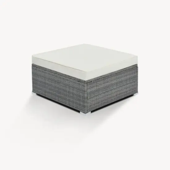 8-Pieces Outdoor Wicker Modular Sectional Sofa Set with Coffee Table, Free Combination image {12}