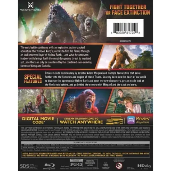 Godzilla x Kong: The New Empire (Blu-ray + Digital) image {2}