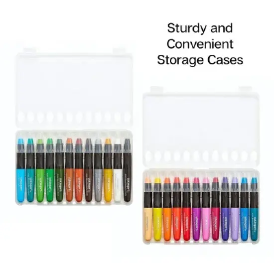 KINGART Gel Stick Crayons, 24 Colors image {1}