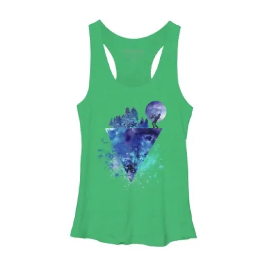 Women's Design By Humans Play Music On The Edge By Maryedenoa Racerback Tank Top image {9}