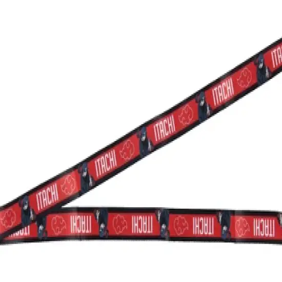 Naruto Itachi Uchiha ID Badge Holder Lanyard w/ Rubber Pendant image {3}