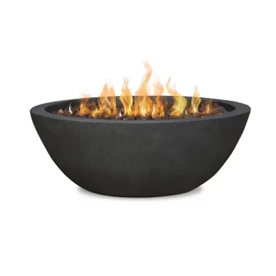 Riverside Fire Bowl Shale - Real Flame: Outdoor Entertainment, Propane Gas, Lava Rock, Weather-Resistant image {7}