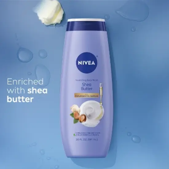 Nivea Shea Butter Nourishing Body Wash for Dry Skin - 20 fl oz image {10}
