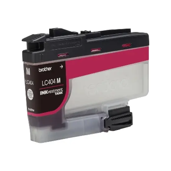 Brother LC404 Magenta Standard Yield Ink Cartridge Prints Up to 750 Pages (LC404MS) image {1}