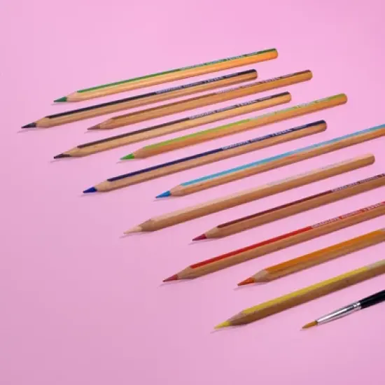 Lyra&reg; Graduate Watercolor Pencils Set Tin with Brush, Assorted Colors, 12 Per Set, 2 Sets image {2}