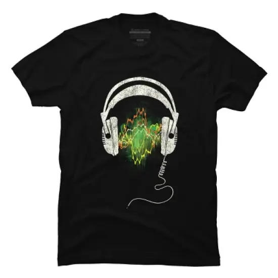 Men's Design By Humans Soundwave By DBHOriginals T-Shirt image {4}