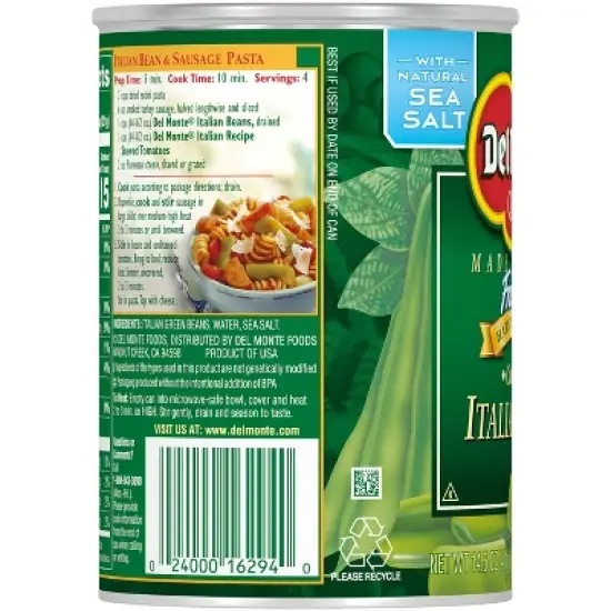 Del Monte Cut Italian Green Beans - 14.5oz image {3}