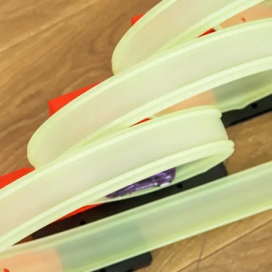 Qaba Track Builder DIY Loop Kit with Luminous Effect Spider Model Pull-back Car image {2}