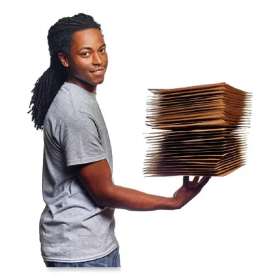 Pregis EverTec Curbside Recyclable Padded Mailer, #0, Kraft Paper, Self-Adhesive Closure, 7 x 9, Brown, 300/Carton image {2}