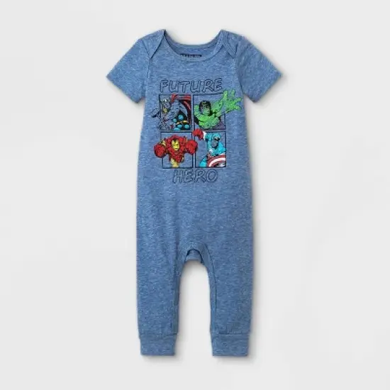 Baby Boys' 3pc Marvel Top & Bottom Set - Blue image {2}