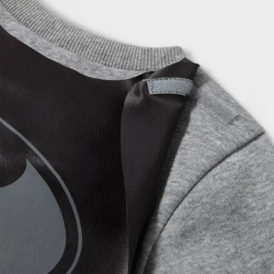 Toddler Boys' DC Comics Batman Printed Pullover Sweatshirt - Gray image {2}