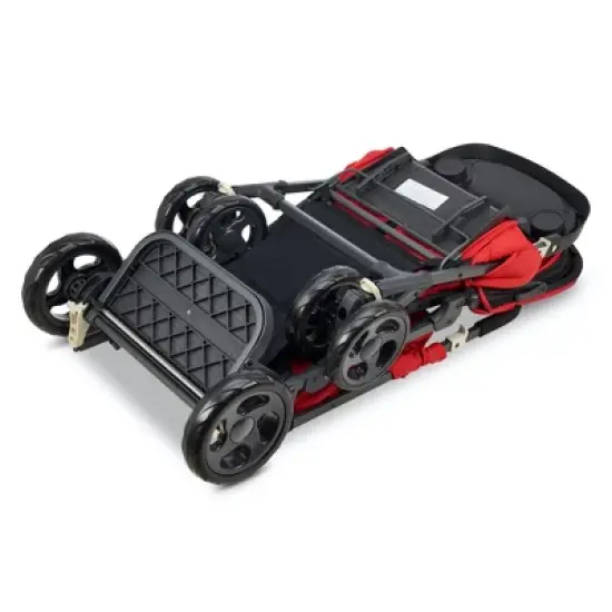 Joovy Caboose Too Sit And Stand Tandem Double Stroller, Red image {3}