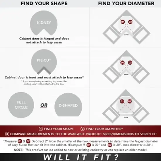 Rev-A-Shelf 6013-18-11-526 Polymer Full Circle 3 Shelf Lazy Susan Corner Kitchen Cabinet Storage Organizer with Telescoping Shaft image {2}