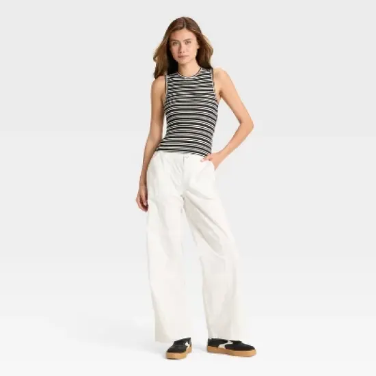 Women's Open Back Ribbed Tank Top - Wild Fable&trade; image {2}