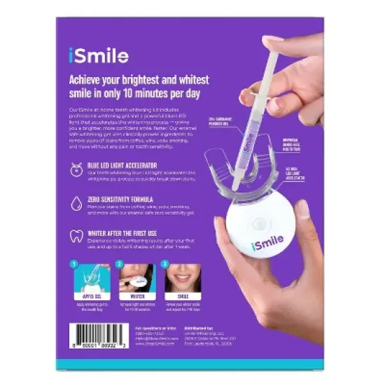 iSmile LED Teeth Whitening Kit White image {1}