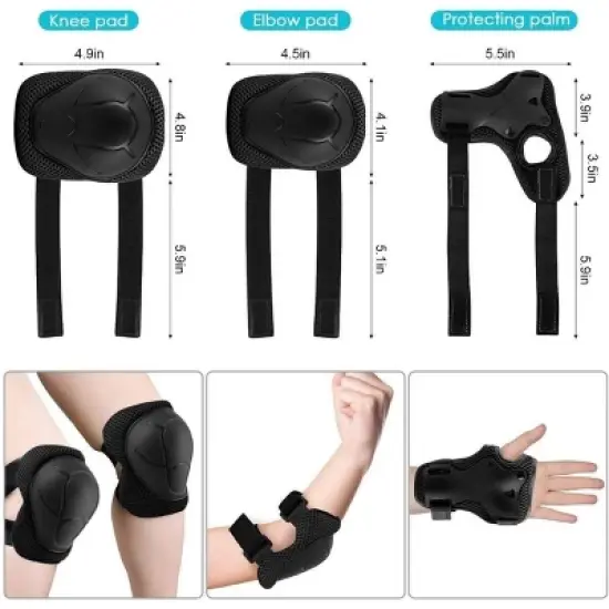 Evita Adjustable Helmet for Ages 5-16 Kids with Elbow Knee Wrist Pads image {8}