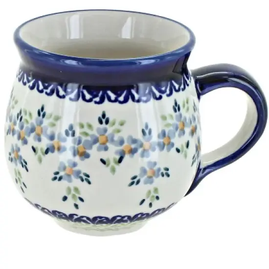 Blue Rose Polish Pottery K090  Manufaktura Bubble Mug image {23}