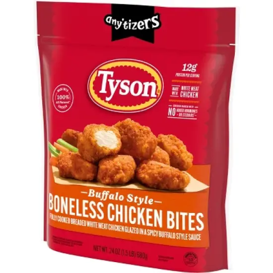 Tyson Any'tizers Buffalo Style Boneless Chicken Bites - Frozen - 24oz image {2}